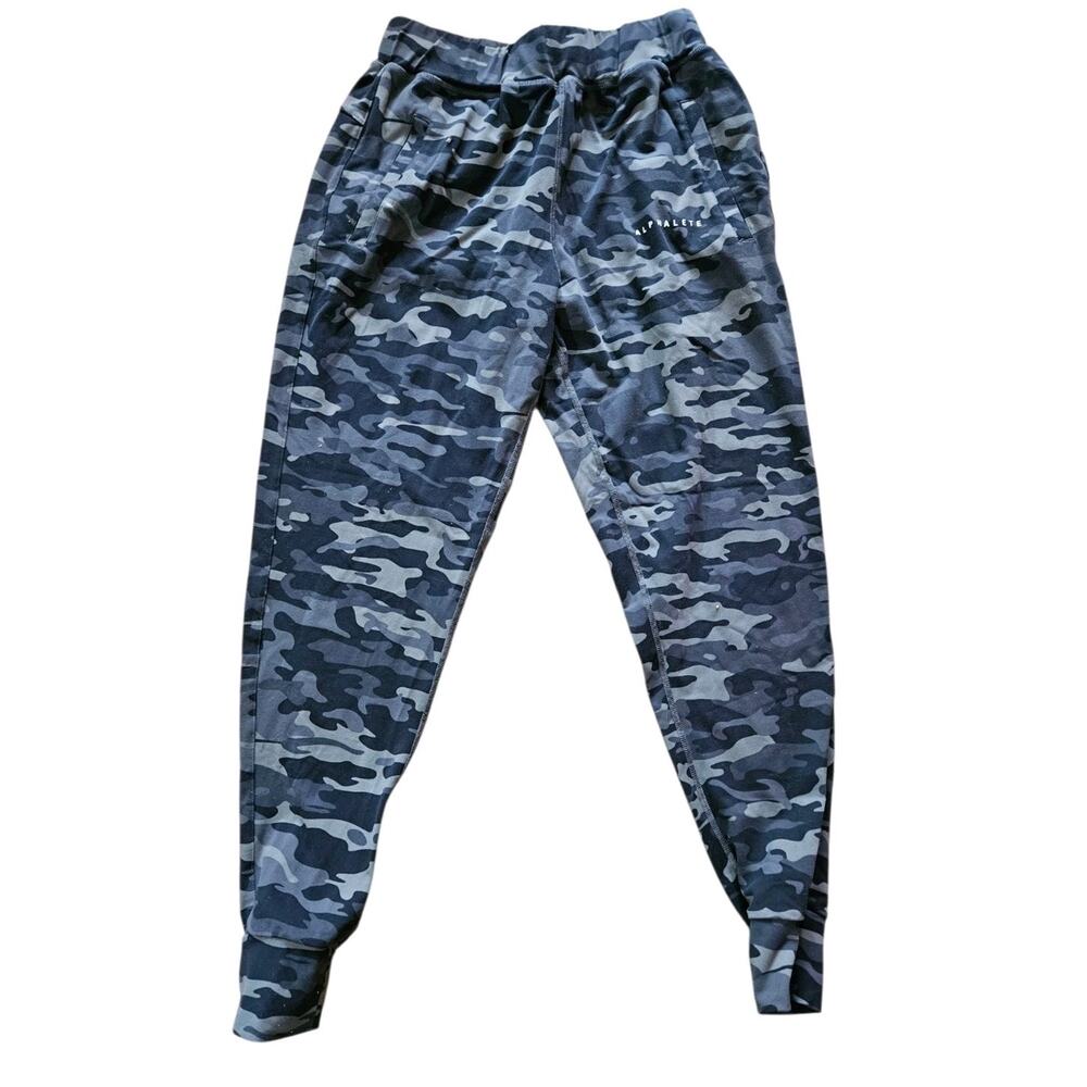 Alphalete Womens Camo Joggers Gray Size Medium